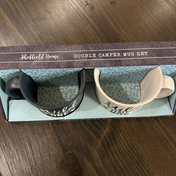 “Wild One” and “Mild One” ceramic mug set by Sheffield Home NIB - Picture 2 of 4